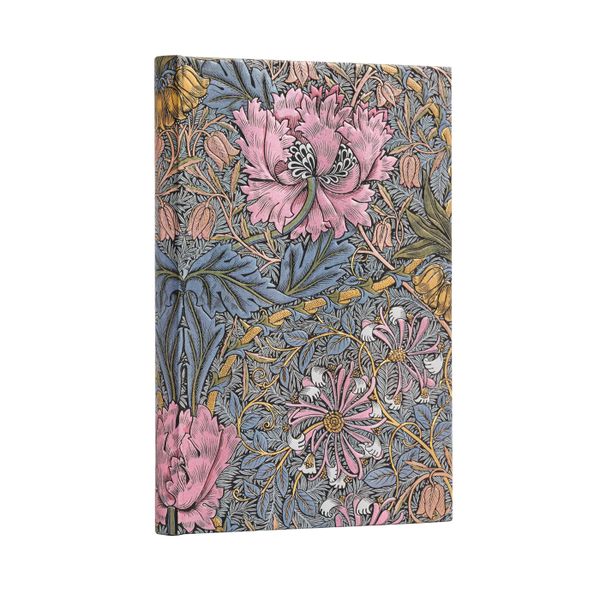 Morris Pink Honeysuckle (William Morris) Midi Lined Hardcover Journal | 0:e upplagan