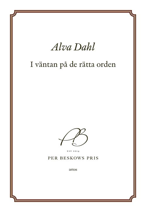 I väntan på de rätta orden | 0:e upplagan