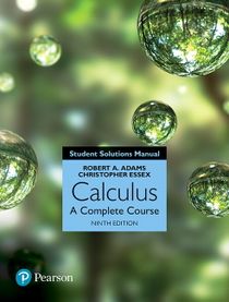 Student Solutions Manual for Calculus: A Complete Course, 9th ed.