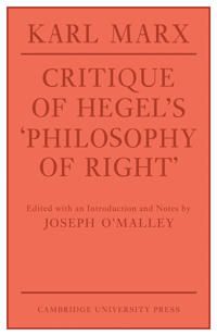Critique of Hegel's 'Philosophy Of Right' | 0:e upplagan