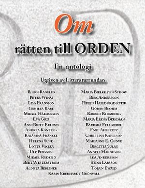 Om rätten till ORDEN : En antologi | 1:a upplagan