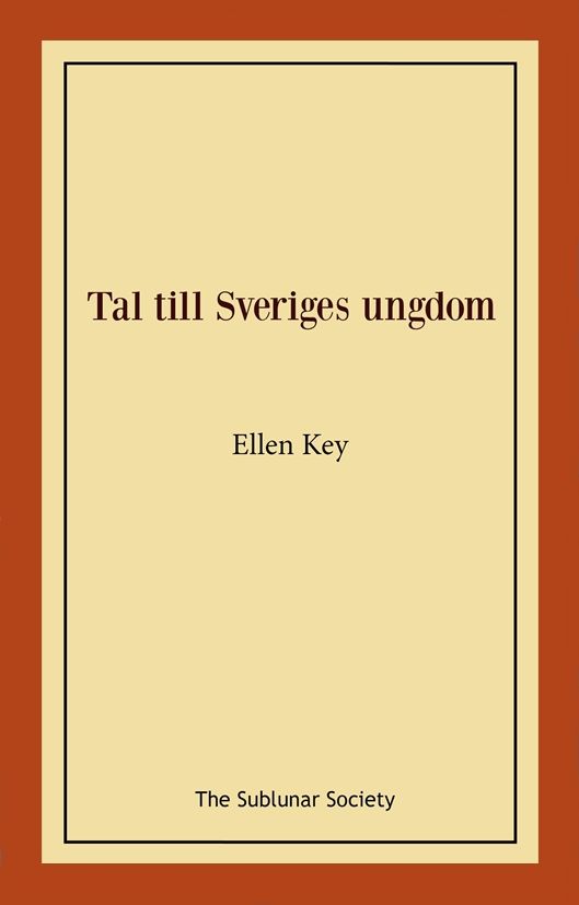 Tal till Sveriges ungdom | 0:e upplagan