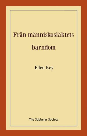 Från människosläktets barndom