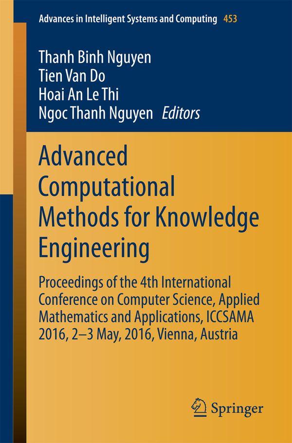 Advanced Computational Methods for Knowledge Engineering | 1:a upplagan
