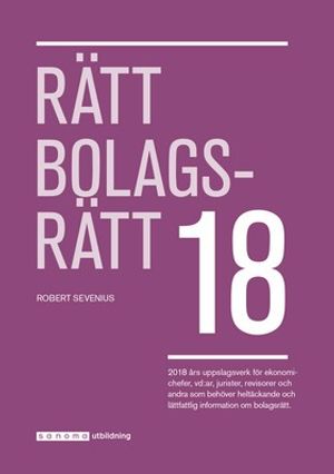 Rätt Bolagsrätt 2018