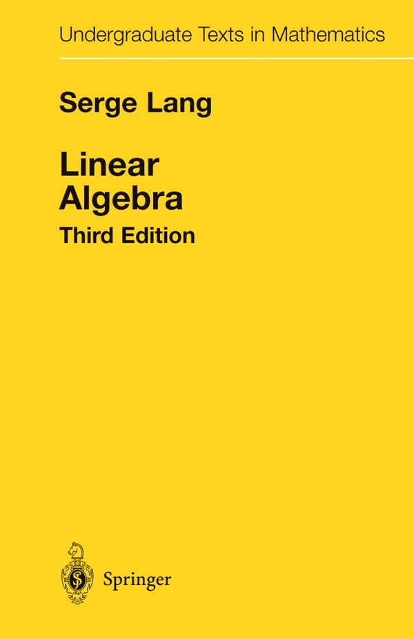 Linear Algebra | 3:e upplagan