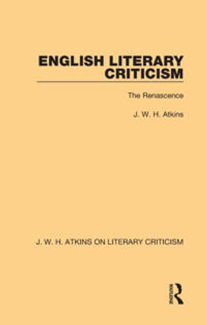 English Literary Criticism | 1:a upplagan