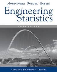 Engineering Statistics, Student Solutions Manual