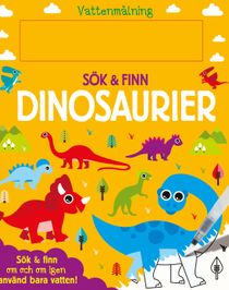 Vattenmålning sök och finn - Dinosaurier