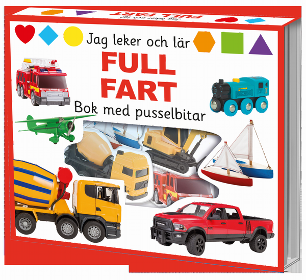 Jag leker och lär: full fart - bok med pusselbitar | 1:a upplagan