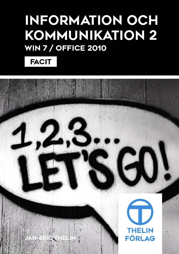 Information och kommunikation 2 - Facit | 1:a upplagan