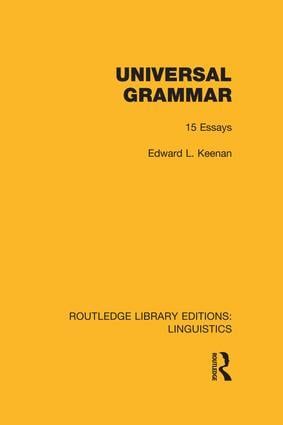 Universal Grammar | 1:a upplagan