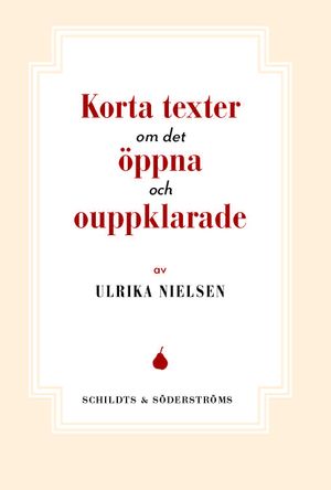 Korta texter om det öppna och ouppklarade