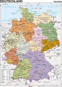Karta över Tyskland
