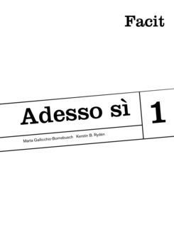 Adesso sì 1 Facit | 2:a upplagan