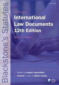 Blackstone's International Law Documents | 12:e upplagan