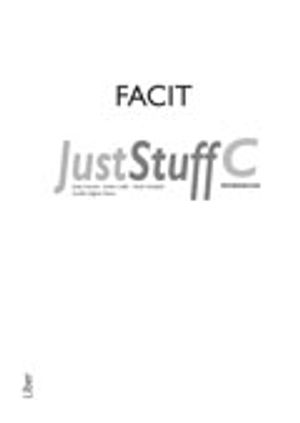 Just Stuff C Workbook Facit | 1:a upplagan