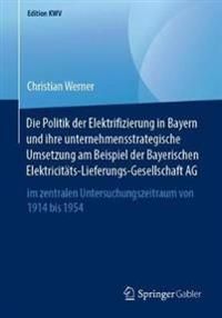 Die Politik der Elektrifizierung in Bayern und ihre unternehmensstrategische Umsetzung am Beispiel der Bayerischen Elektricitäts | 1:a upplagan