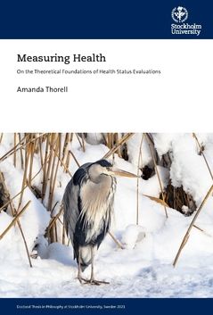 Measuring Health : On the Theoretical Foundations of Health Status Evaluations | 0:e upplagan