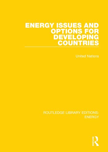 Energy Issues and Options for Developing Countries | 1:a upplagan