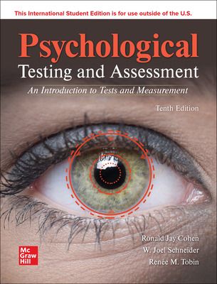 Psychological Testing and Assessment ISE | 10:e upplagan
