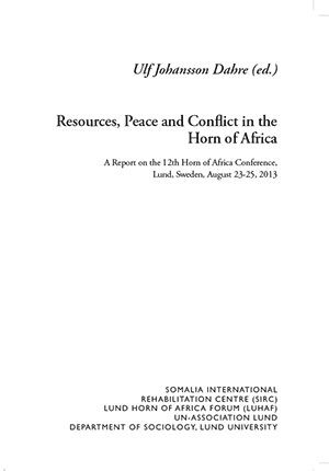 Resources, Peace and Conflict in the Horn of Africa | 0:e upplagan