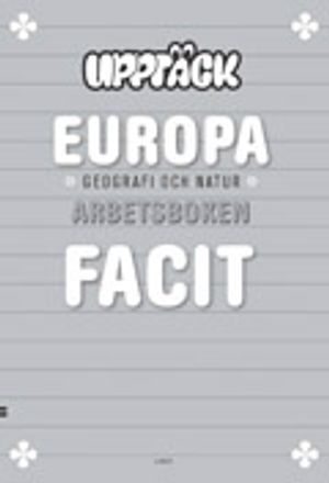 Upptäck Europa Geografi Facit 5-pack | 1:a upplagan