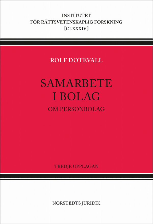 Samarbete i bolag : Om personbolag | 3:e upplagan
