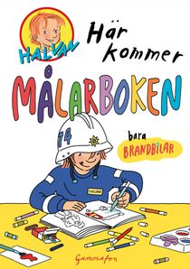 Här kommer målarboken : bara brandbilar