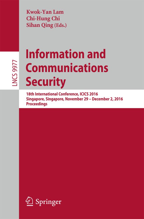 Information and Communications Security | 1:a upplagan