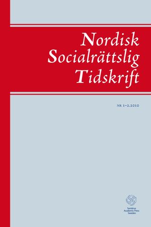 Nordisk socialrättslig tidskrift 1-2(2010) | 1:a upplagan