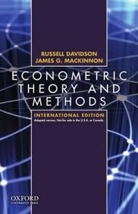 Econometric Theory and Methods | 1:a upplagan