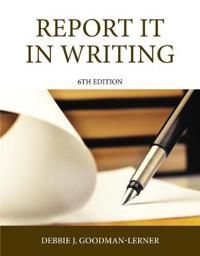 Report It in Writing | 6:e upplagan