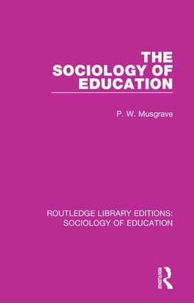 The Sociology of Education | 1:a upplagan