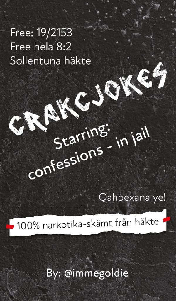 Crackjokes - Starring: confessions - in jail | 0:e upplagan