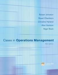 Cases in Operations Management | 3:e upplagan