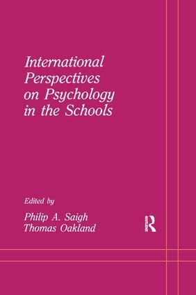 International Perspectives on Psychology in the Schools | 1:a upplagan