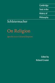 Schleiermacher: On Religion | 0:e upplagan