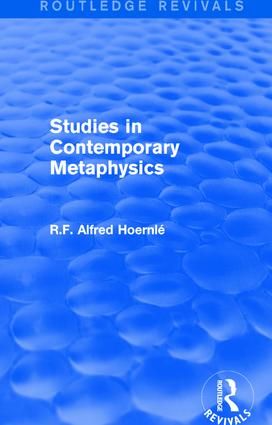 Studies in Contemporary Metaphysics | 1:a upplagan