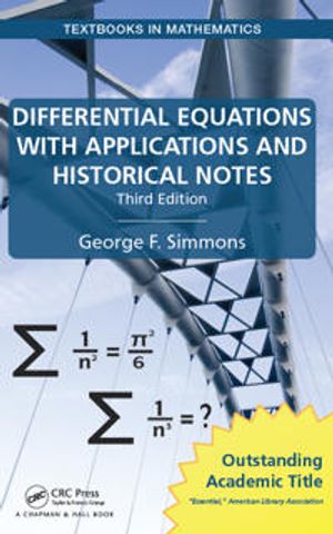 Differential Equations with Applications and Historical Notes | 3:e upplagan