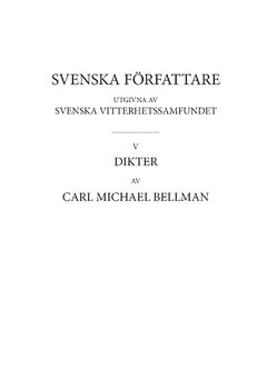Dikter 3 : Fredmans epistlar, ordbok | 0:e upplagan