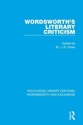 Wordsworth's Literary Criticism | 1:a upplagan