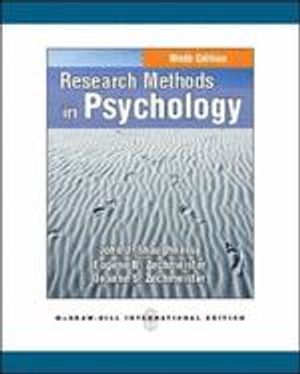 Research Methods in Psychology | 9:e upplagan