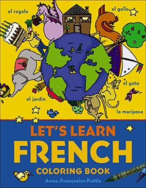 Lets learn french coloring book