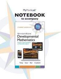 MyLab Math eCourse Notebook for Developmental Mathematics | 0:e upplagan