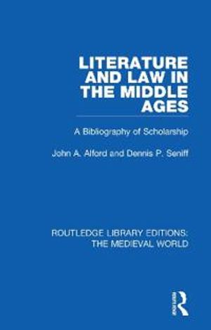 Literature and Law in the Middle Ages | 1:a upplagan