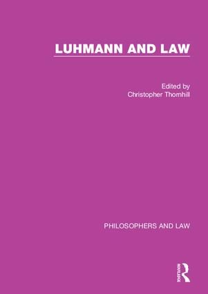 Luhmann and Law | 1:a upplagan