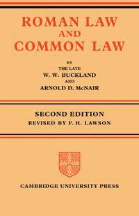 Roman Law and Common Law | 0:e upplagan