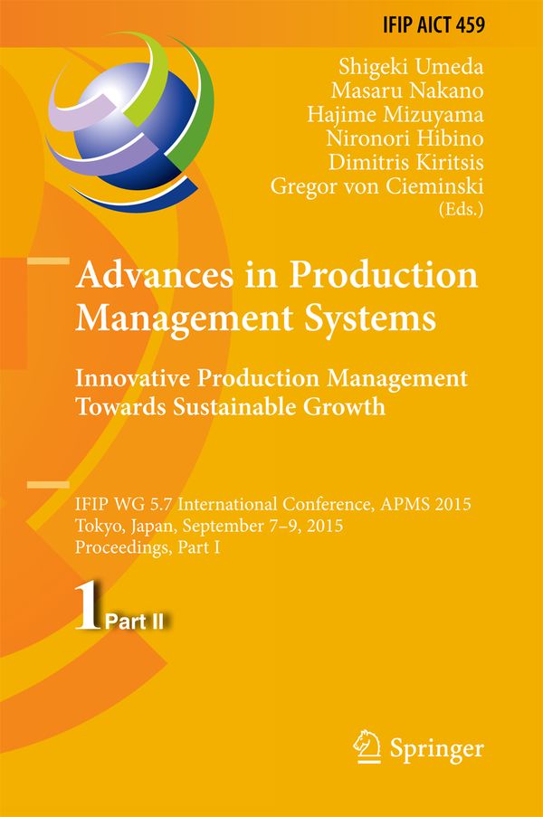 Advances in Production Management Systems: Innovative Production Management Towards Sustainable Growth | 1:a upplagan