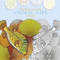 Animal life - nature mandala coloring book